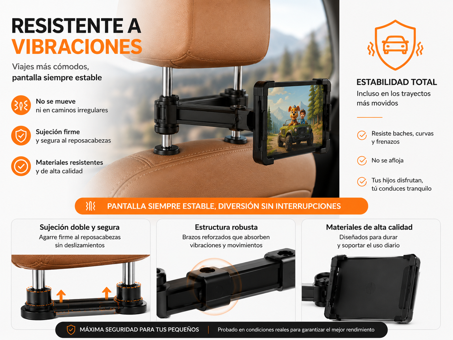 Soporte para Móvil y Tablet de Coche